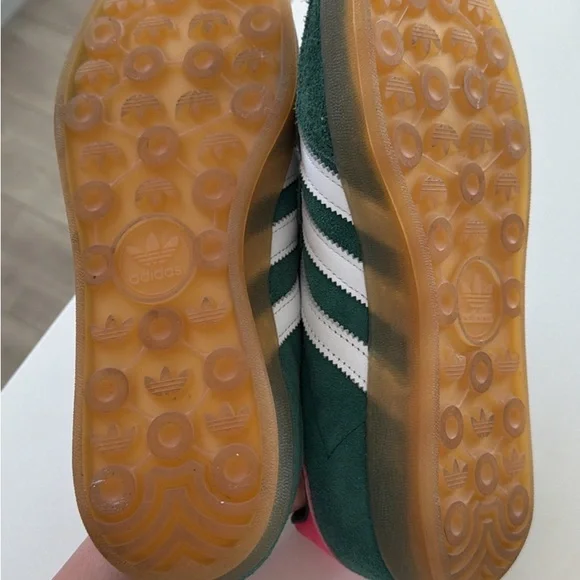 Adidas Gazelle Women’s Green Suede Sneakers - Picture 2 of 4